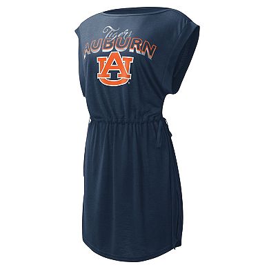 Women's G-III 4Her by Carl Banks Navy Auburn Tigers GOAT Swimsuit Cover-Up Dress