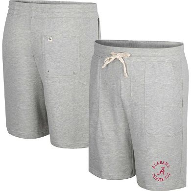 Men's Colosseum Heather Gray Alabama Crimson Tide Love To Hear This Terry Shorts