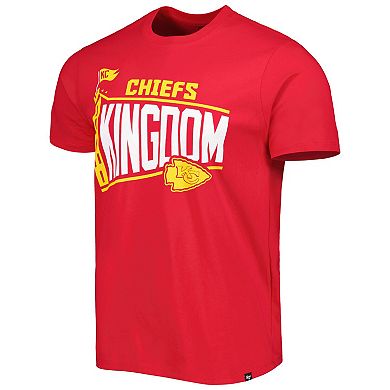 Men's '47 Red Kansas City Chiefs Logo Regional Super Rival T-Shirt