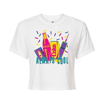Juniors' Coca-Cola Coke Always Cool Cropped Tee