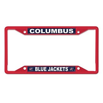 WinCraft Columbus Blue Jackets Chrome Colored License Plate Frame