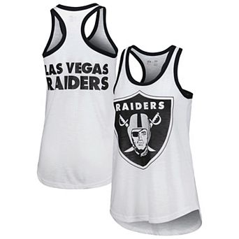 Women's G-III 4Her by Carl Banks White Las Vegas Raiders Tater Tank Top