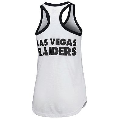 Women's G-III 4Her by Carl Banks White Las Vegas Raiders Tater Tank Top