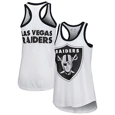 Women's G-III 4Her by Carl Banks White Las Vegas Raiders Tater Tank Top