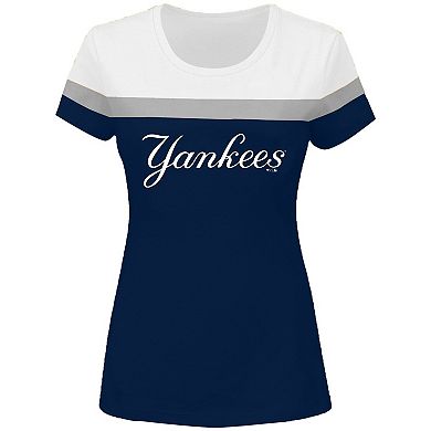 Women's Fanatics Branded Derek Jeter Navy New York Yankees Plus Size Player Split Body T-Shirt