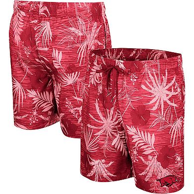 Men's Colosseum Cardinal Arkansas Razorbacks What Else is New Swim Shorts