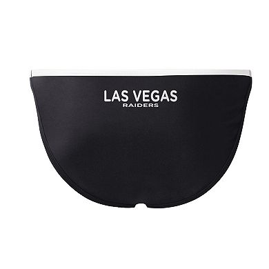 Women's G-III 4Her by Carl Banks Black Las Vegas Raiders Play Action Bikini Bottom