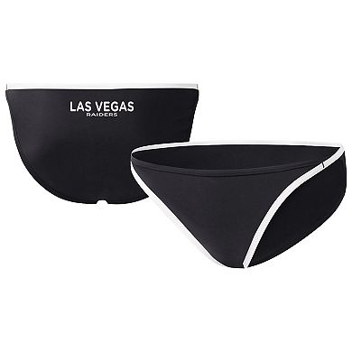 Women's G-III 4Her by Carl Banks Black Las Vegas Raiders Play Action Bikini Bottom