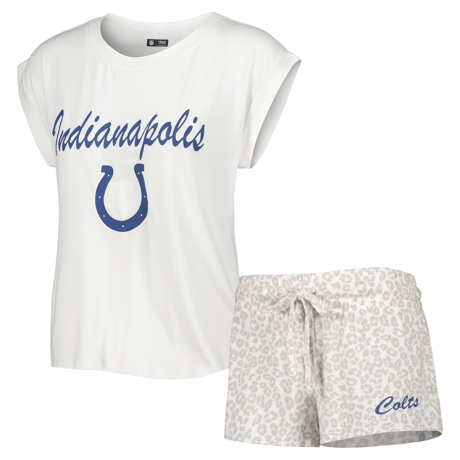 Women's FOCO Royal Indianapolis Colts Ugly Pajamas Set