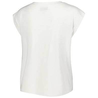 Women's Concepts Sport White/Cream Indianapolis Colts Montana Knit T-Shirt & Shorts Sleep Set