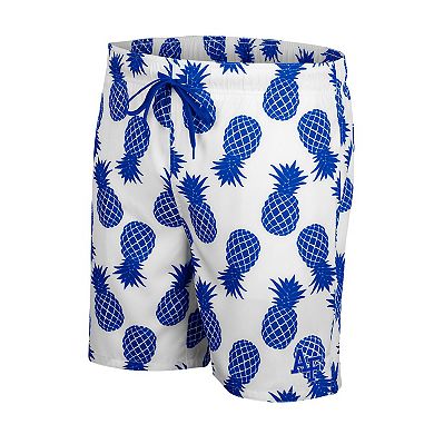 Men's Colosseum White Air Force Falcons Pineapples Swim Shorts