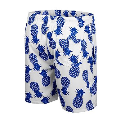 Men's Colosseum White Air Force Falcons Pineapples Swim Shorts
