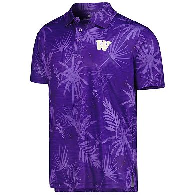 Men's Colosseum Purple Washington Huskies Palms Team Polo
