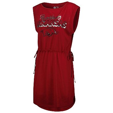 Women's G-III 4Her by Carl Banks Cardinal Arkansas Razorbacks GOAT Swimsuit Cover-Up Dress