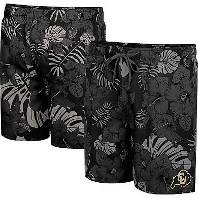 Men's Colosseum Black Colorado Buffaloes The Dude Swim Shorts