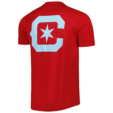 Men's adidas Red Chicago Fire Team Jersey Hook AEROREADY T-Shirt