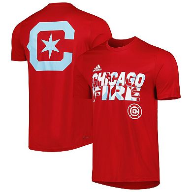 Men's adidas Red Chicago Fire Team Jersey Hook AEROREADY T-Shirt