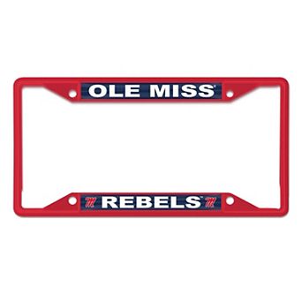 WinCraft Ole Miss Rebels Chrome Color License Plate Frame