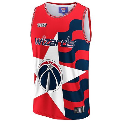 Unisex NBA & KidSuper Studios by Fanatics Red Washington Wizards Hometown Jersey