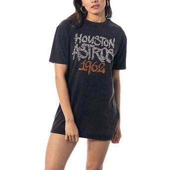 Women's The Wild Collective Black Houston Astros T-Shirt Dress