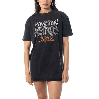 Women's The Wild Collective Black Houston Astros T-Shirt Dress