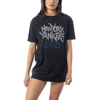 Women's The Wild Collective Black New York Yankees T-Shirt Dress