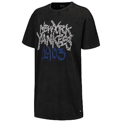 Women's The Wild Collective Black New York Yankees T-Shirt Dress
