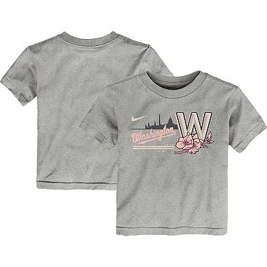 Toddler Nike Heather Gray Washington Nationals City Connect Graphic T-Shirt