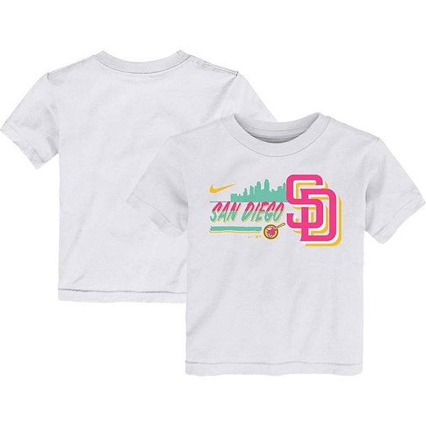 Toddler Nike White San Diego Padres City Connect Graphic T-Shirt Size: 4T