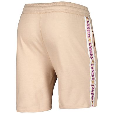 Men's Concepts Sport Tan Los Angeles Lakers Team Stripe Shorts