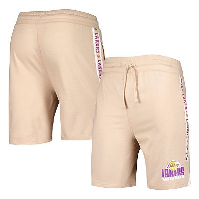 Men's Concepts Sport Tan Los Angeles Lakers Team Stripe Shorts