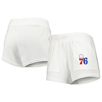 Women's Concepts Sport White Philadelphia 76ers Sunray Shorts