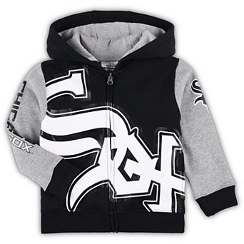 Toddler Black Chicago White Sox Poster Board Full-Zip Hoodie