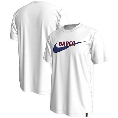 Men's Nike White Barcelona Swoosh T-Shirt