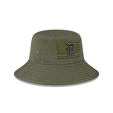 Men's New Era Green Detroit Tigers 2023 Armed Forces Day Bucket Hat