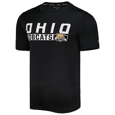 Men's Champion Black Ohio Bobcats Impact Knockout T-Shirt