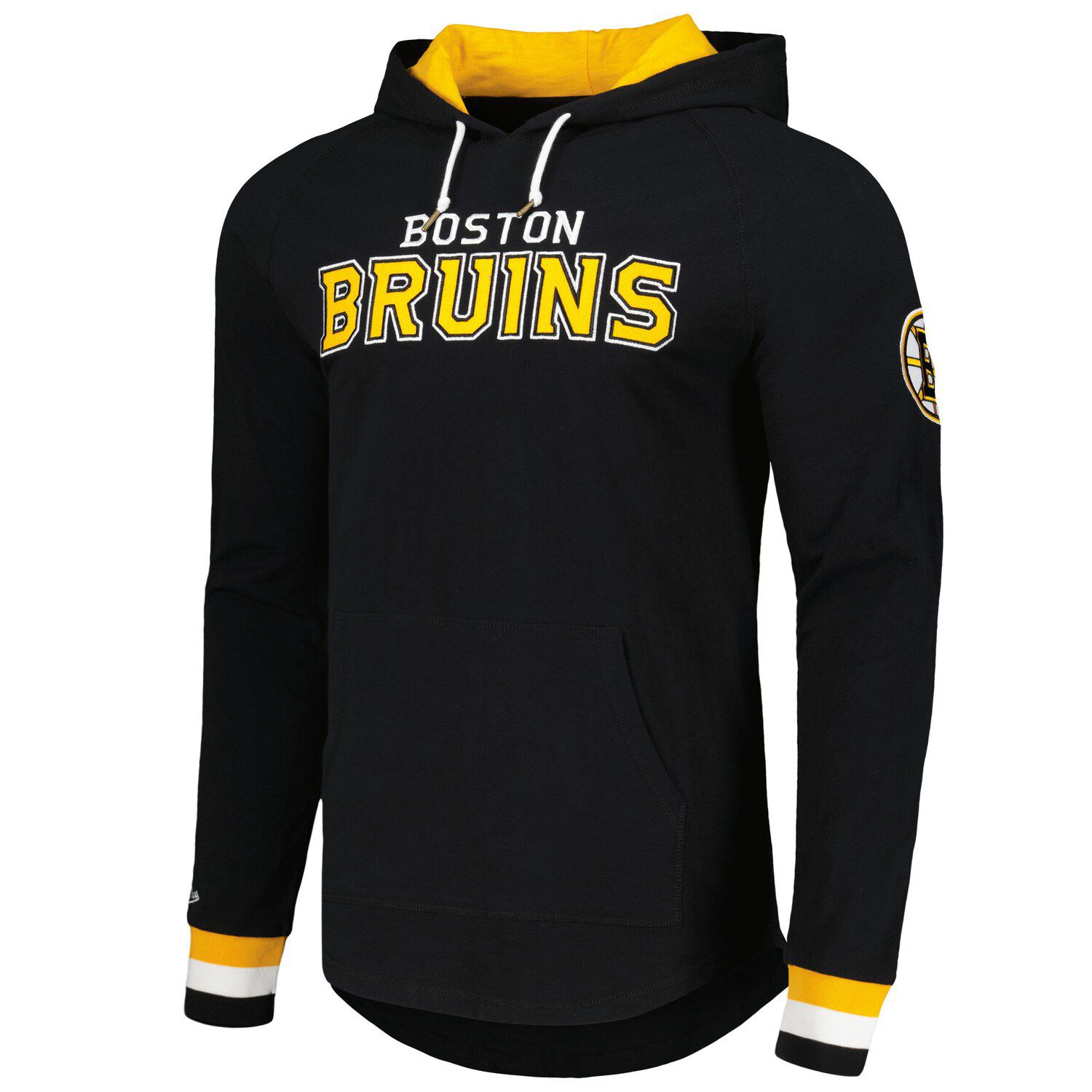 Men's Mitchell & Ness Black Boston Bruins Legendary Slub Hoodie Long ...