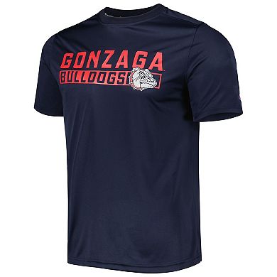 Men's Champion Navy Gonzaga Bulldogs Impact Knockout T-Shirt