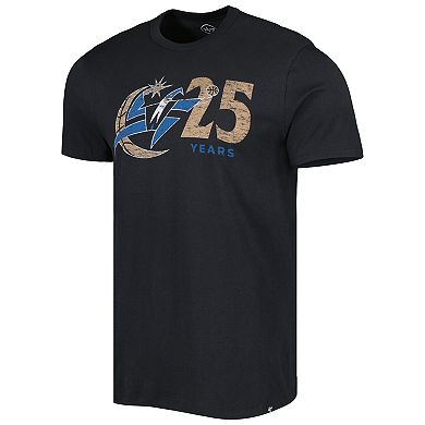 Men's '47 Black Washington Wizards 25th Anniversary T-Shirt