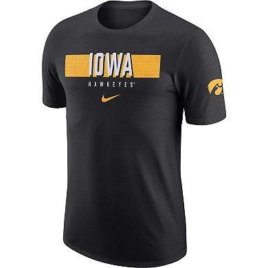 Men's Nike Black Iowa Hawkeyes Campus Gametime T-Shirt