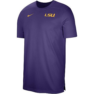 Men's Nike Purple LSU Tigers Sideline Coaches Performance Top