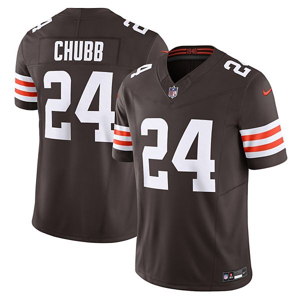 Nick Chubb Cleveland Browns Men's Nike Dri-FIT NFL Limited Football Jersey.