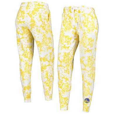 Women's Lusso Gold Golden State Warriors Melissa Tri-Blend Jogger Pants