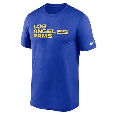 Men's Nike Royal Los Angeles Rams Legend Wordmark Performance T-Shirt