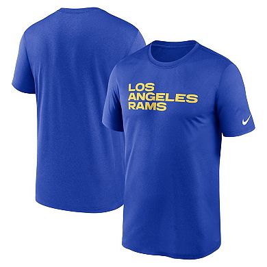 Men's Nike Royal Los Angeles Rams Legend Wordmark Performance T-Shirt