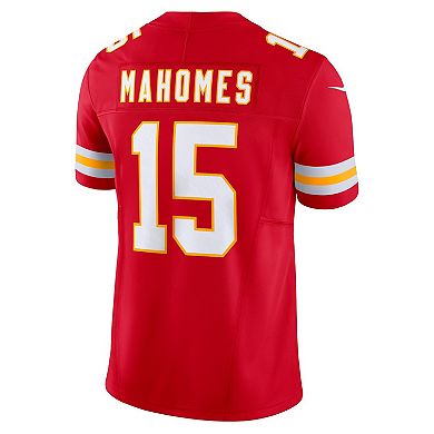 Men's Nike Patrick Mahomes Red Kansas City Chiefs Vapor F.U.S.E ...