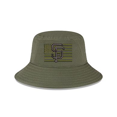 Men's New Era Green San Francisco Giants 2023 Armed Forces Day Bucket Hat
