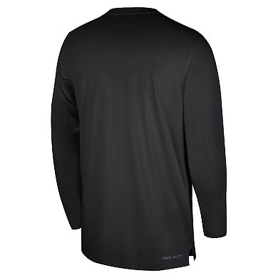 Men's Nike Black Iowa Hawkeyes 2023 Sideline Coaches Long Sleeve ...