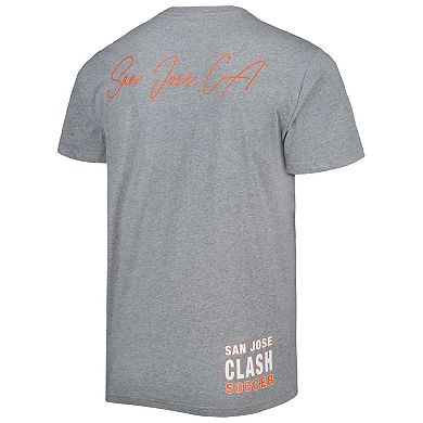 Men's Mitchell & Ness Gray San Jose Earthquakes City Tee