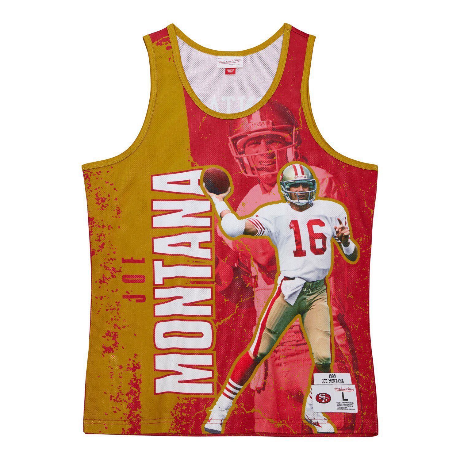 Maillot NFL Joe Montana 1989 – San Francisco 49ers – Mitchell & Ness Throwback – Taille 48